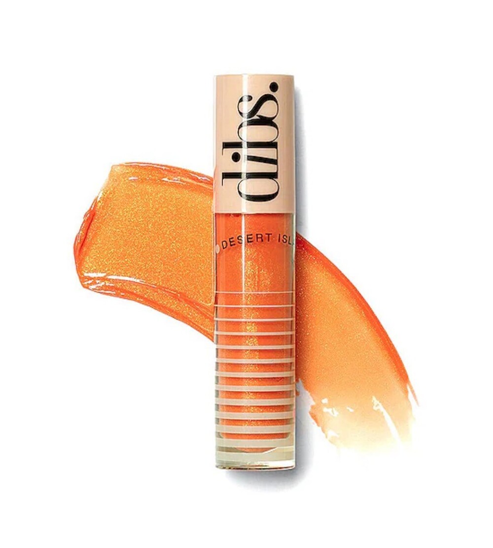 dibs. Desert Island Lip Gloss (Shade - Orange 🍊 Crush Shimmer)
